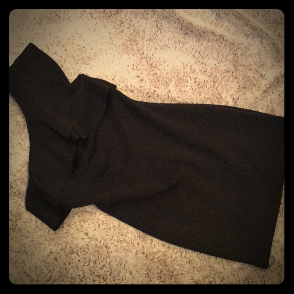 Express one shoulder ruffle dress